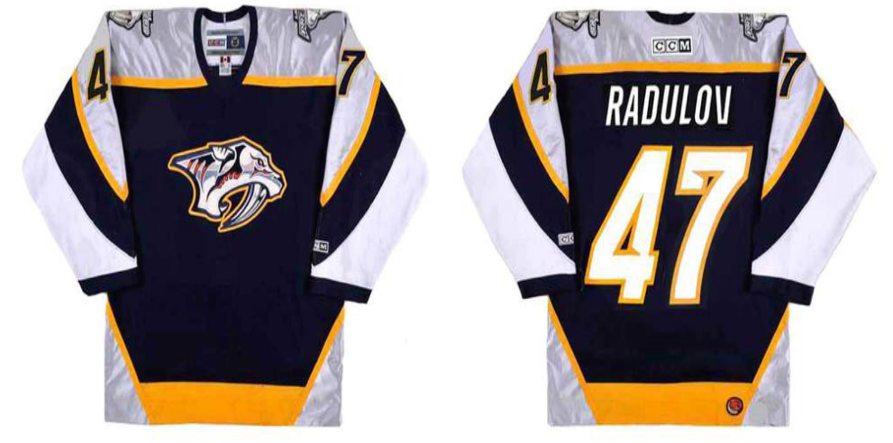 2019 Men Nashville Predators 47 Radulov black CCM NHL jerseys